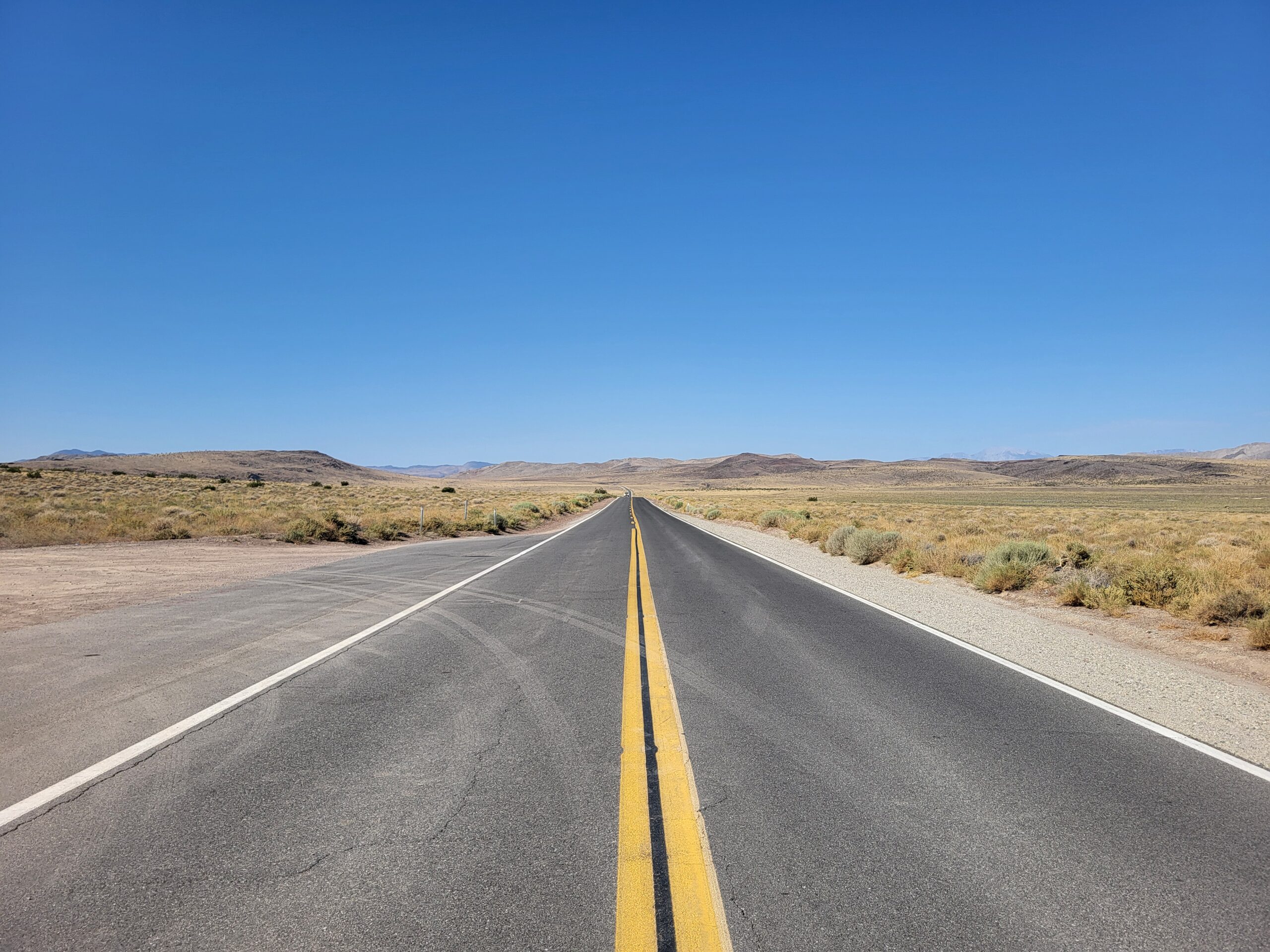 Weg naar Death Valley, USA