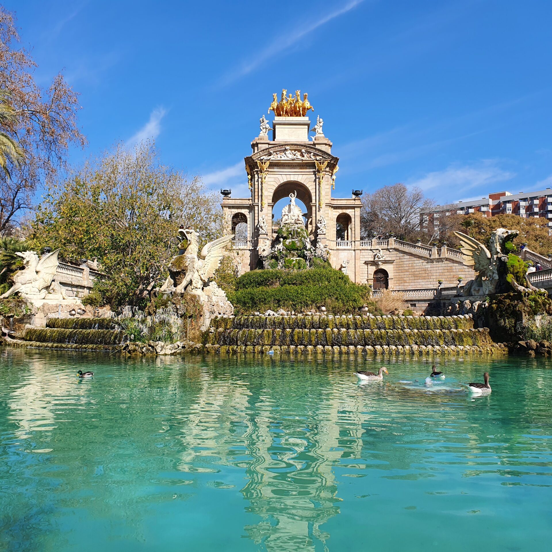 Gaudi's fontein in Barcelona
