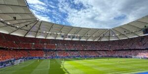 Stadion Hamburger SV - wedstrijd Nederland - Polen
